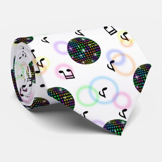 FUN DISCO BALL KRAWATTE (Gerollt)