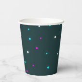 Fun Disco Neon Party Cups Pappbecher (Rückseite)