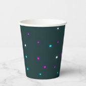 Fun Disco Neon Party Cups Pappbecher (Vorderseite)