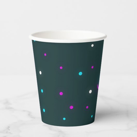 Fun Disco Neon Party Cups Pappbecher (Vorderseite)