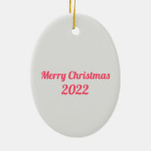 Fun Disco Pink Custom Christmas Keramik Ornament (Hinten)