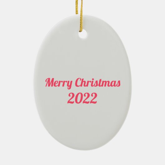Fun Disco Pink Custom Christmas Keramik Ornament (Hinten)