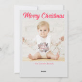 Fun Disco Pink Weihnachten Foto (Rückseite)