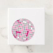 Fun Disco Rosa und Rote Disco Ball Runde Geschenk  Geschenkanhänger (Beispiel)