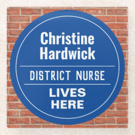 Fun District Nurse Wall Plaque Style Glasuntersetzer