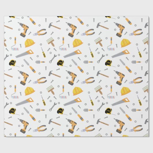 Fun DIY Mechanics Whitepaper Geschenkpapier (Flach)