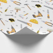 Fun DIY Mechanics Whitepaper Geschenkpapier (Ecke)