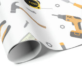 Fun DIY Mechanics Whitepaper Geschenkpapier (Rolleneckpunkt)