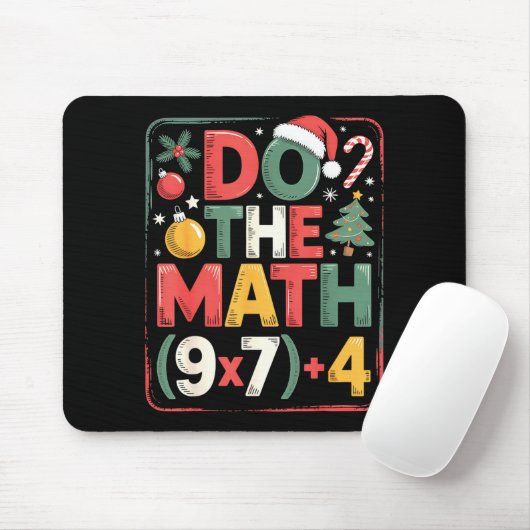 Fun Do The Math 67 Meme Six Seven Christmas Teache Mousepad (Mit Mouse)