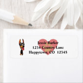 Fun Doberman Pinscher Return Address Label (Insitu)