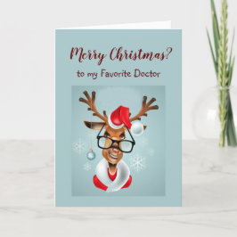 Fun Doctor Christmas wünscht den Weihnachtsmann Feiertagskarte