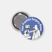 Fun Doctor mit Stethoscope Magnet (Vorderseite/Rückseite)