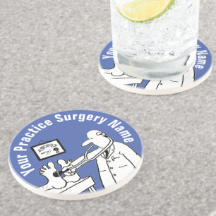 Fun Doctor mit Stethoscope Untersetzer