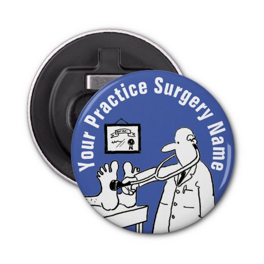 Fun Doctor mit Stethoskop Flaschenöffner (Vorderseite)