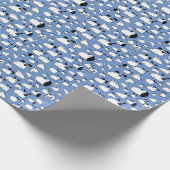 Fun Dog Blue Geschenkpapier (Ecke)