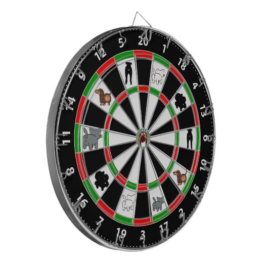 Fun Dog & Cat Hintern Dartscheibe (Vorderseite Links)