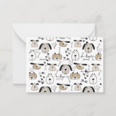 Fun Dog Liebhaber Mitteilungskarte (Vorderseite)