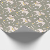 Fun Dog Lover Geschenkpapier (Ecke)