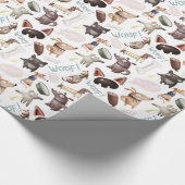 Fun Dog Lover Muster Print Geschenkpapier (Ecke)