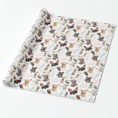 Fun Dog Lover Muster Print Geschenkpapier (Ungerollt)