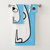 Fun Dog Personalisiert Monogram Design Badhandtuch Set (Insitu)