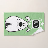 Fun Dog Personalisiert Monogram Design Badhandtuch Set (Handtuch)