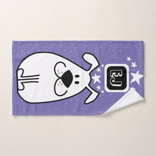 Fun Dog Personalisiert Monogram Design Badhandtuch Set (Handtuch)