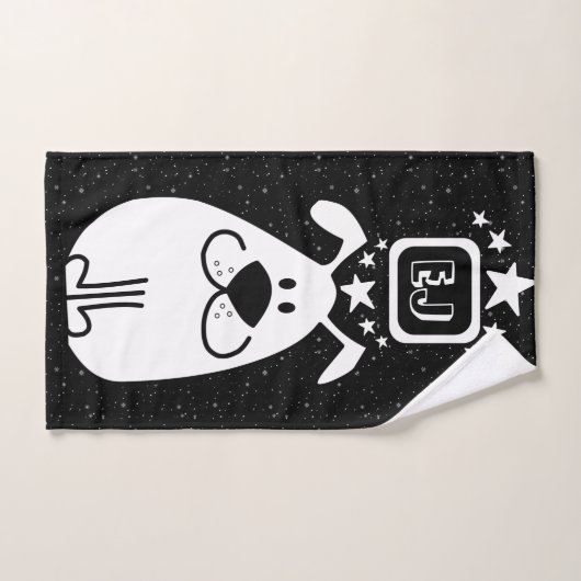 Fun Dog Personalisiert Monogram Design Badhandtuch Set (Handtuch)