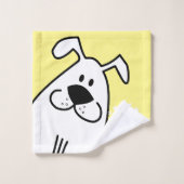 Fun Dog Personalisiert Monogram Design Badhandtuch Set (Waschlappen)