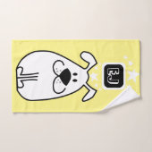 Fun Dog Personalisiert Monogram Design Badhandtuch Set (Handtuch)
