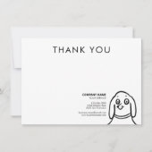 Fun Dog Pet Care Service Vielen Dank Mitteilungskarte (Vorderseite)