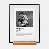 Fun Dog Vater Wörterbuchdefinition mit Foto Acrylschild (Vorderseite)
