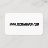 Fun Dog Walker Pet Sitter Visitenkarte (Rückseite)