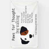Fun Dog Walking Dog Grooming Business Banner (Vertikal)