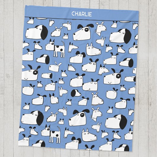 Fun Dogs Personalisiert Fleecedecke