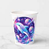 Fun Dolphin Baby Dusche Pappbecher (Vorderseite)