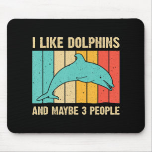 Fun Dolphin Design für Männer Frauen Dolphin Lover Mousepad