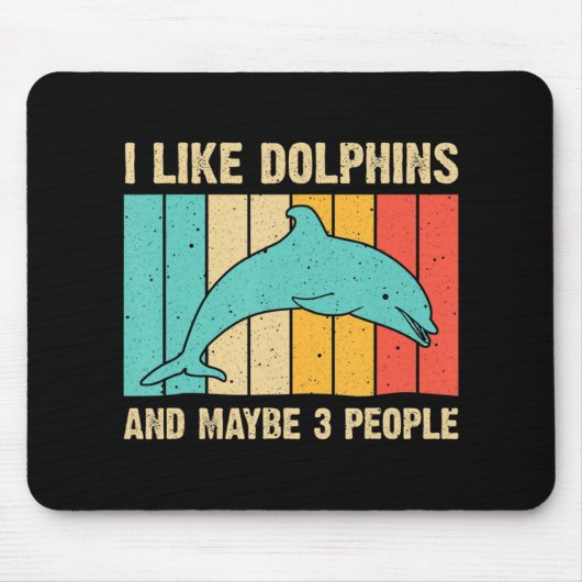 Fun Dolphin Design für Männer Frauen Dolphin Lover Mousepad (Vorne)
