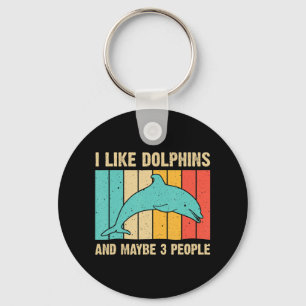 Fun Dolphin Design für Männer Frauen Dolphin Lover Schlüsselanhänger