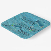 Fun Dolphin und Blasen Pappteller (Gewinkelt)