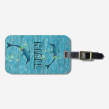 Fun Dolphin und Blasen Personalisiert