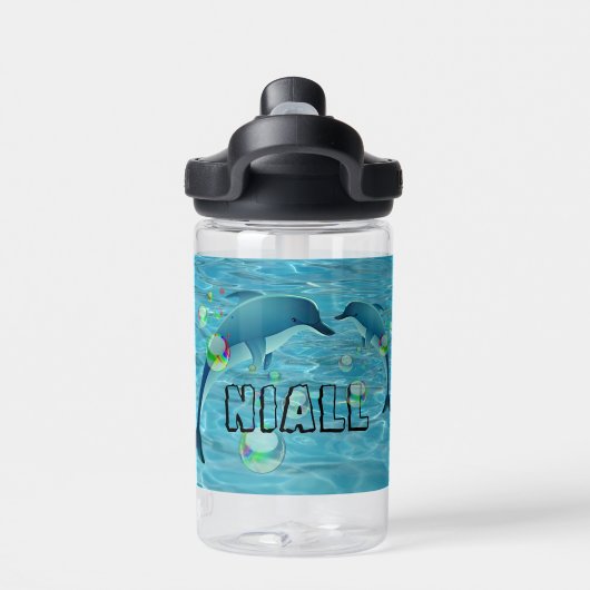 Fun Dolphin und Blasen Trinkflasche (Rückseite)