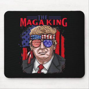 Fun Donald Trump Ultra Maga King the July USA Fl Mousepad