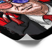 Fun Donald Trump Ultra Maga King the July USA Fl Poster (Ecke)