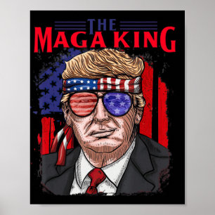 Fun Donald Trump Ultra Maga King the July USA Fl Poster