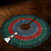 Fun Donkey Llama Sheep + Alles rund um den Feierta Polyester Weihnachtsbaumdecke