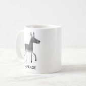 Fun Donkey Personalisiert Kaffeetasse (Vorderseite Links)