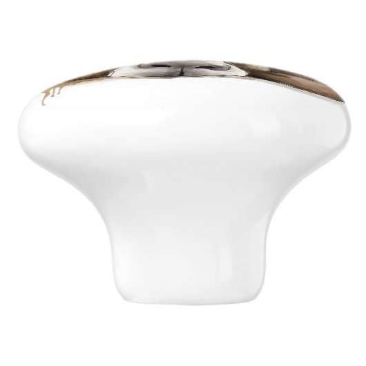 Fun Donkey Personalized Keramikknauf (Seitenansicht)