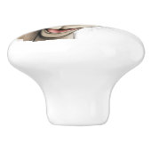 Fun Donkey Personalized Keramikknauf (Seitenansicht)