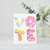 Fun Donuts und Candy Go Abstimmung Postkarte (Stehend Vorderseite)
